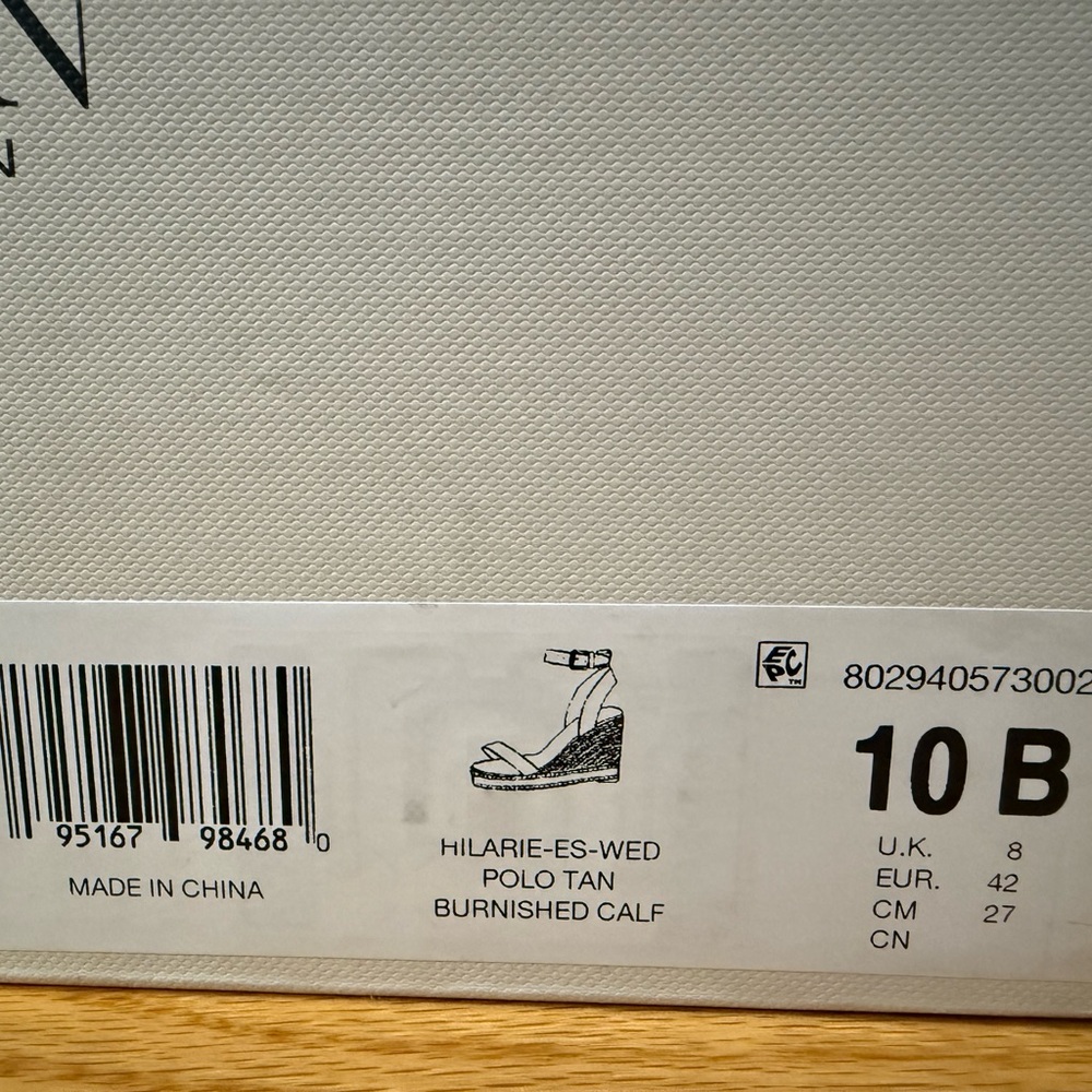 Lauren Ralph Lauren Brown Wedge Sandals with Braided Detail - Picture 4 of 7
